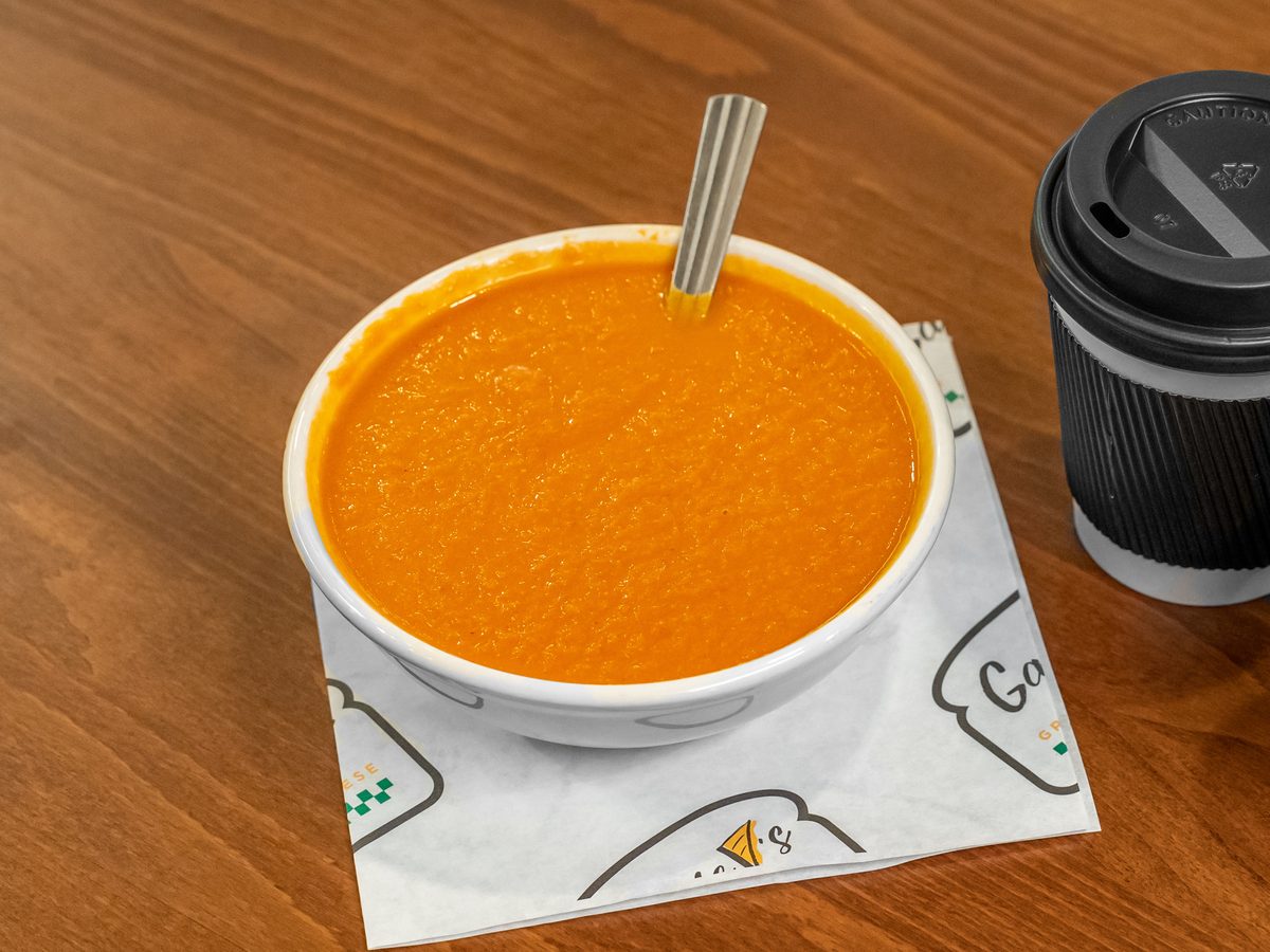 Bowl of Tomato Pesto Soup