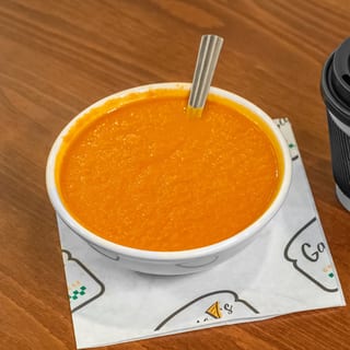Bowl Of Tomato Pesto Soup
